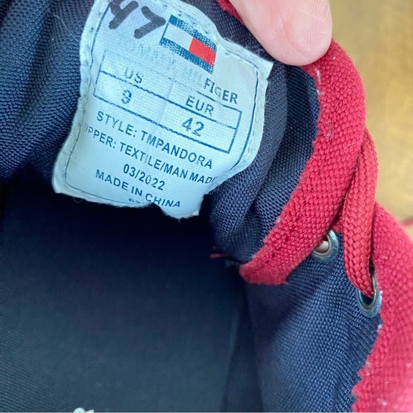 TOMMY HILFIGER Pandora Sneaker Mens Red Size 9 - Picture 7 of 11